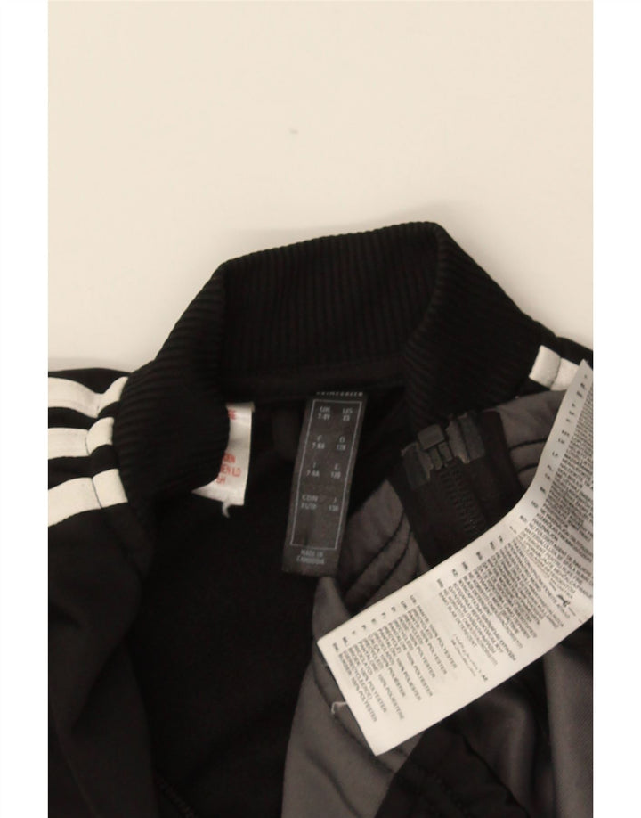 Jachetă de trening pentru băieți Adidas 7-8 ani, negru, poliester
