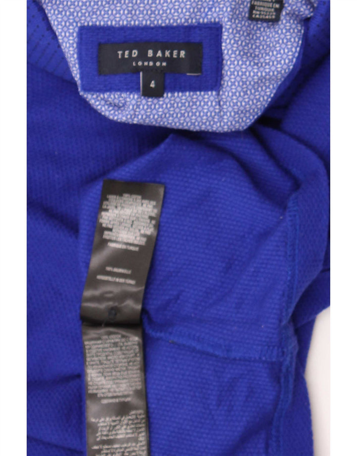 Tricou polo pentru bărbați Ted Baker Mărimea 4, mare, albastru, bumbac