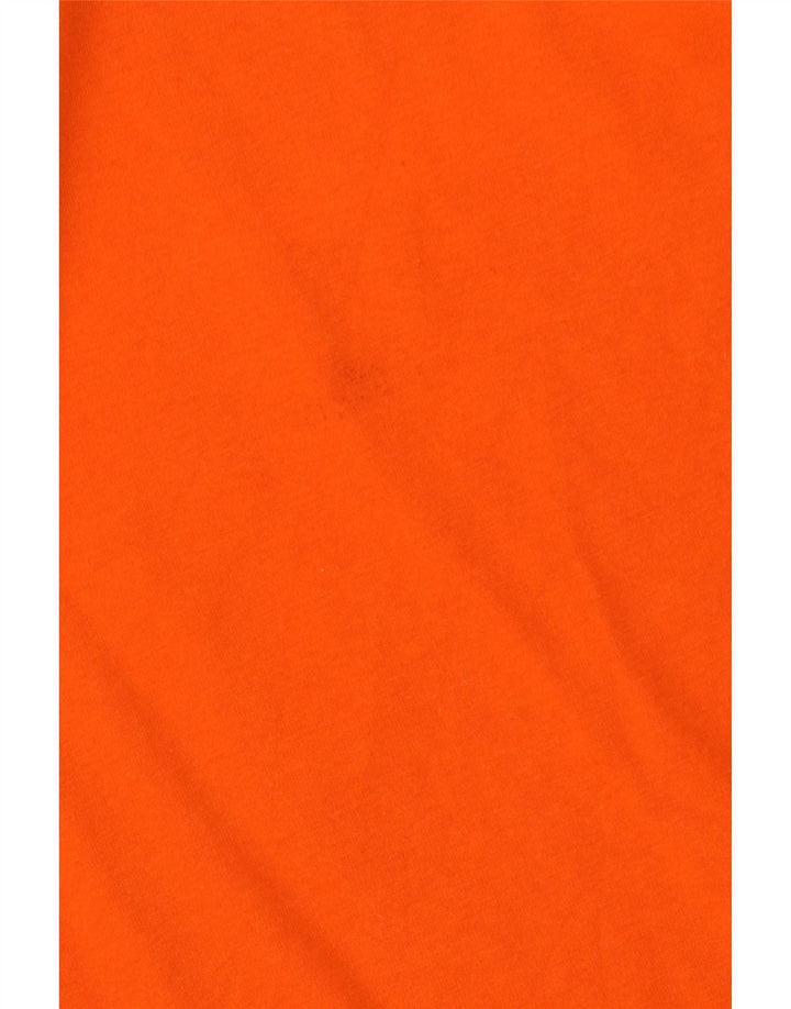 Tricou grafic pentru bărbați Champion Top mediu portocaliu din bumbac color bloc