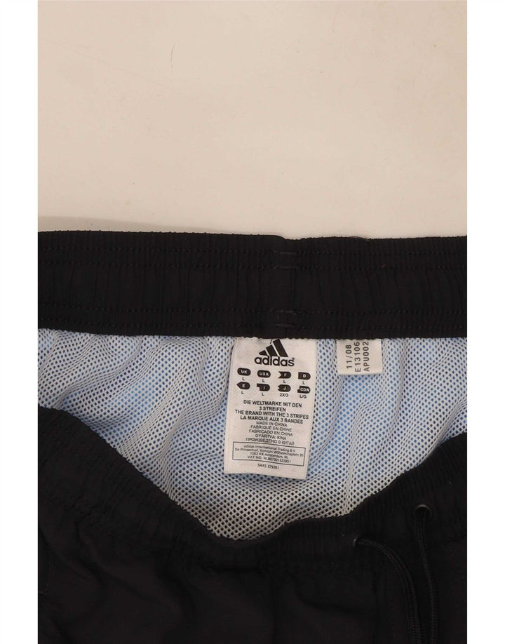 Pantaloni scurți de înot Adidas pentru bărbați, mari, negru, poliester color bloc