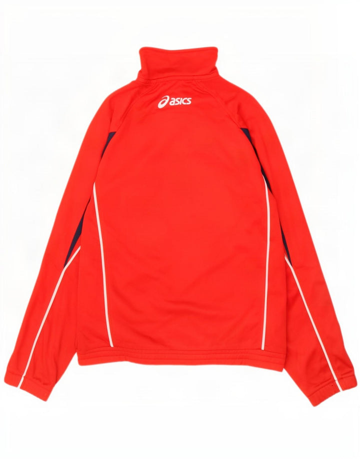 Jachetă de top pentru trening grafic Asics pentru bărbați, XL, roșu, poliester color bloc