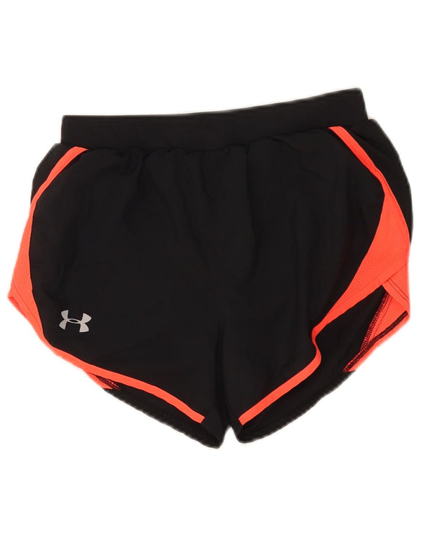 Pantaloni scurți sport Under Armour pentru femei Heat Gear UK 4 XS Black Colorblock
