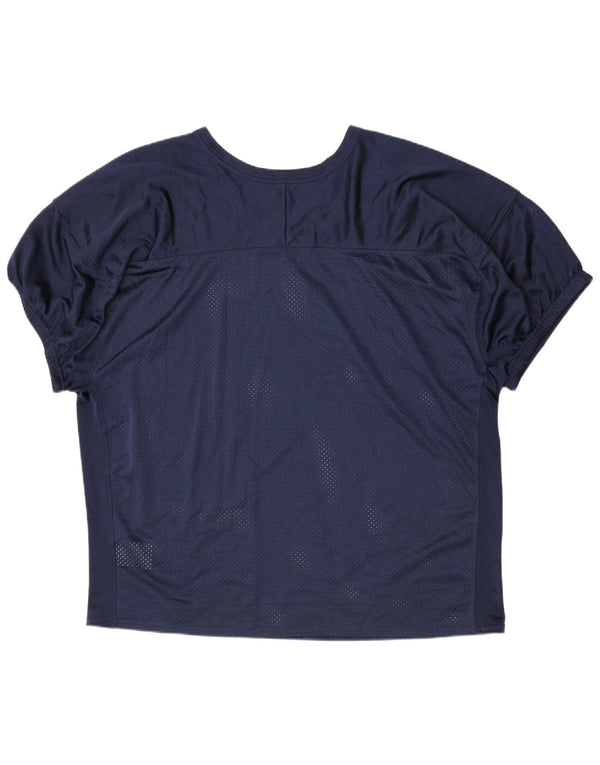Top din tricou pentru femei Nike UK 22 3XL Bleumarin Poliester