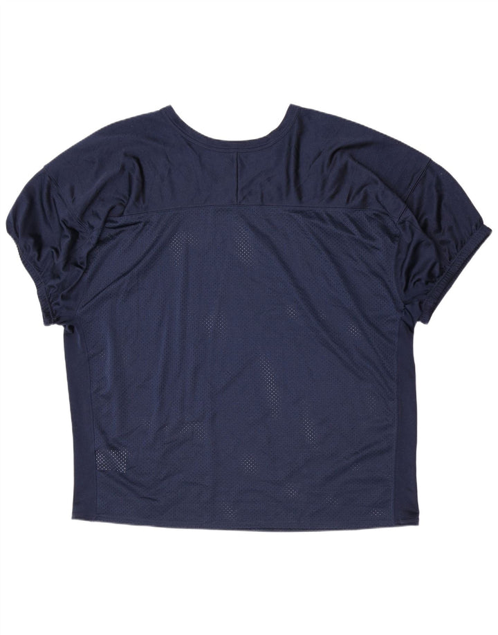 Top din tricou pentru femei Nike UK 22 3XL Bleumarin Poliester