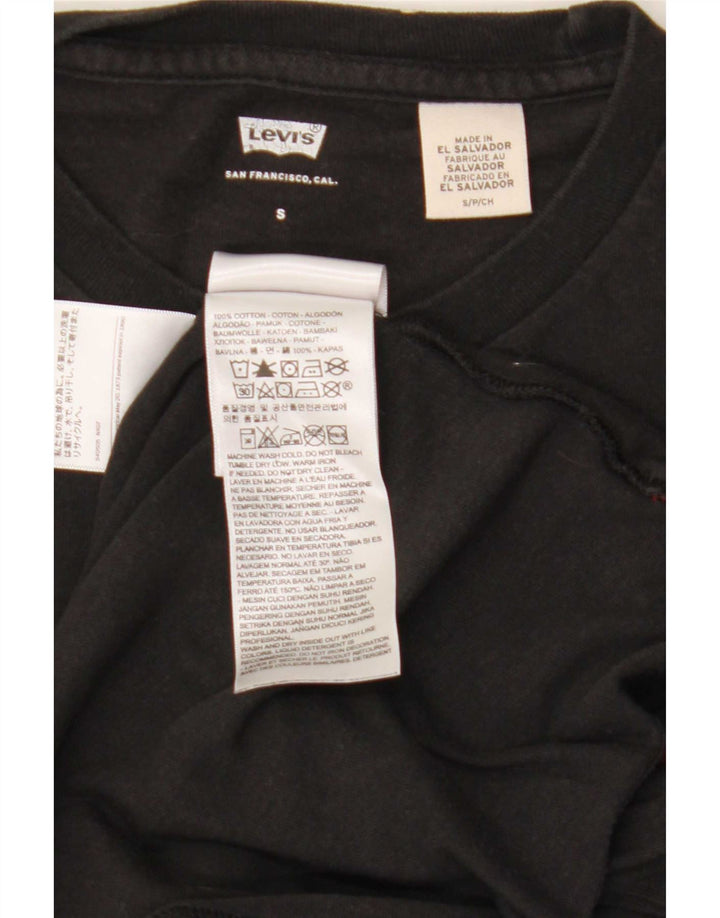 Tricou grafic Levi's pentru bărbați Top mic, negru, bumbac