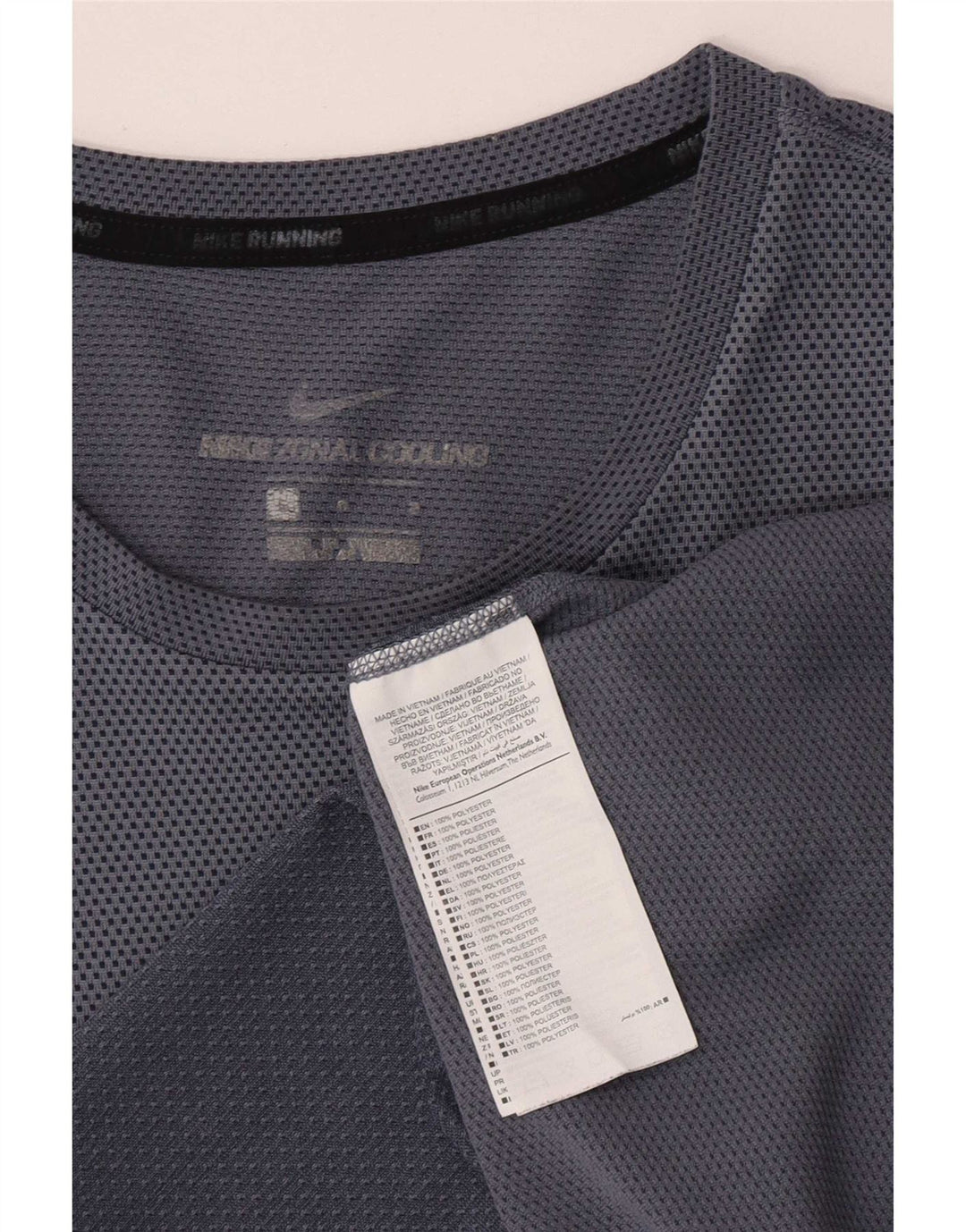 Tricou pentru bărbați Nike cu mânecă scurtă Top mare, albastru, poliester cu mâneci scurte
