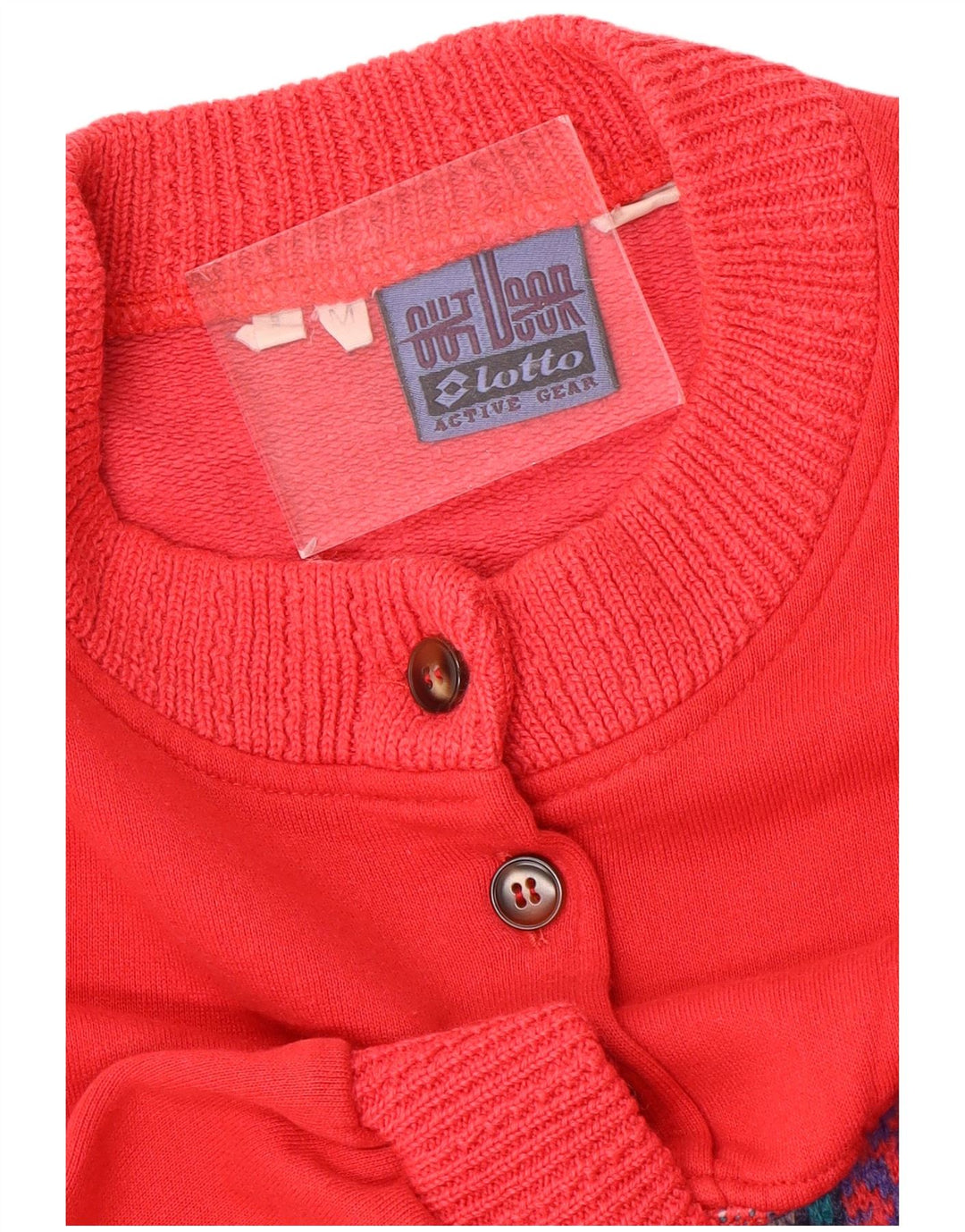LOTTO Pulover supradimensionat pentru femei UK 14 Medium Red Fair Isle
