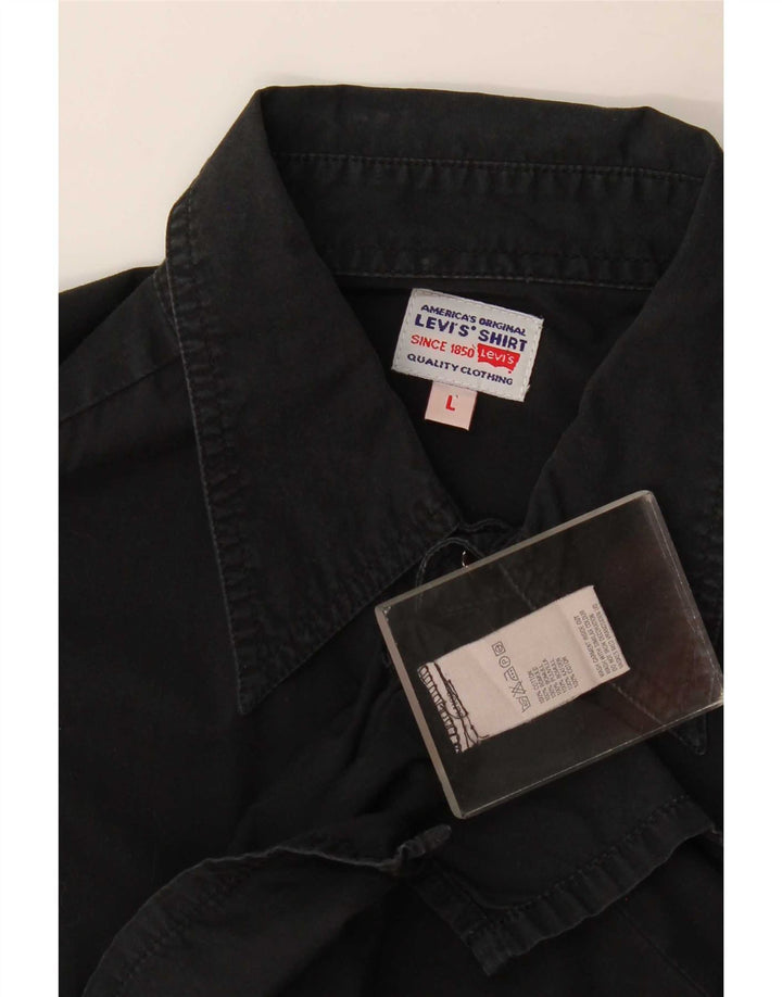 Cămașă pentru bărbați Levi's, mare, negru, bumbac