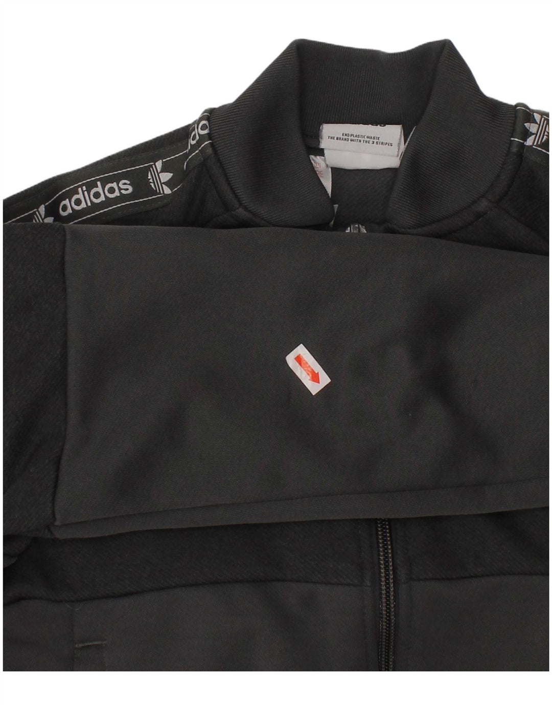 Jachetă de top pentru trening grafic ADIDAS 6-7 ani poliester gri