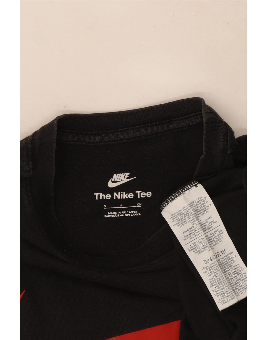 Tricou grafic Nike pentru bărbați Top mic, negru, bumbac