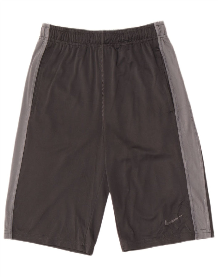 Pantaloni scurți sport NIKE Dri Fit pentru bărbați, mari, gri, poliester