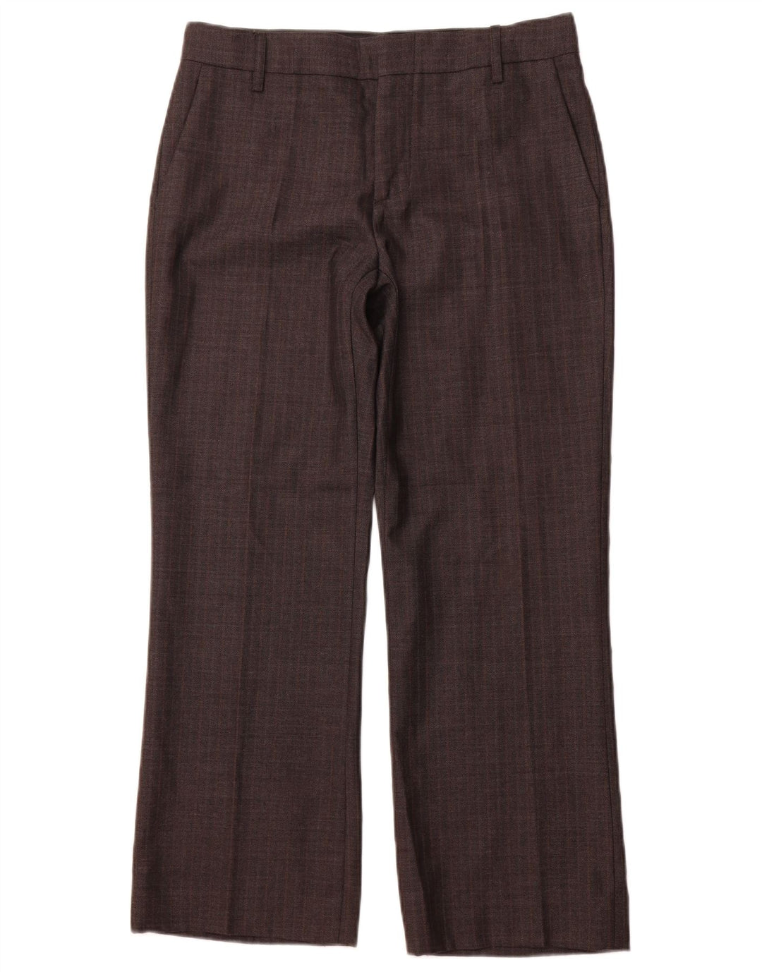 Pantaloni chino drepți ZARA pentru femei EU 40 Medium W30 L28 Gri Herringbone