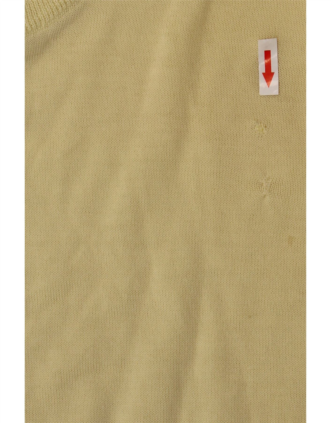 Fila Mens Vest Tank Top IT 48 Lână virgină galbenă medie