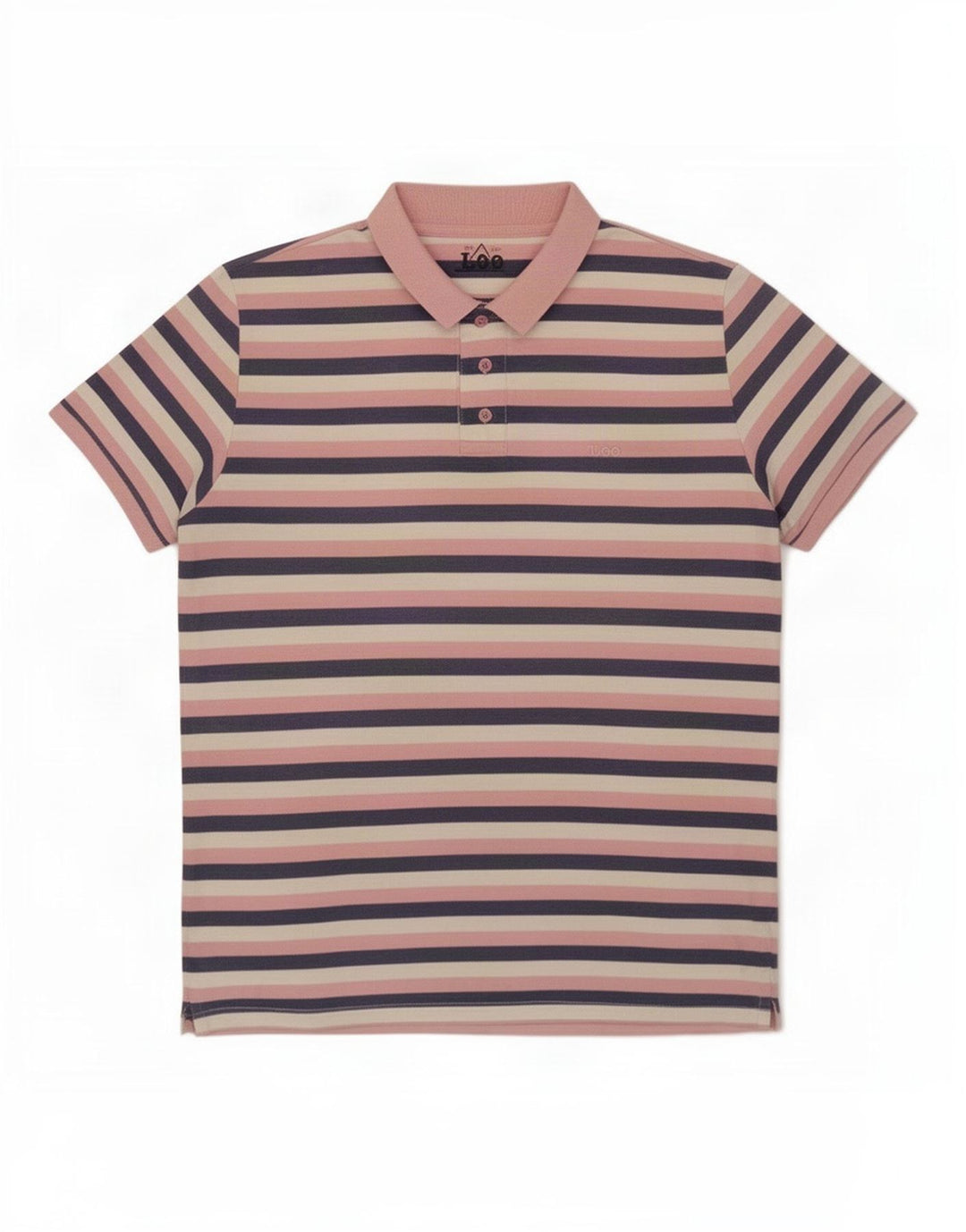 Tricou polo Lee pentru bărbați XL, bumbac cu dungi multicolore