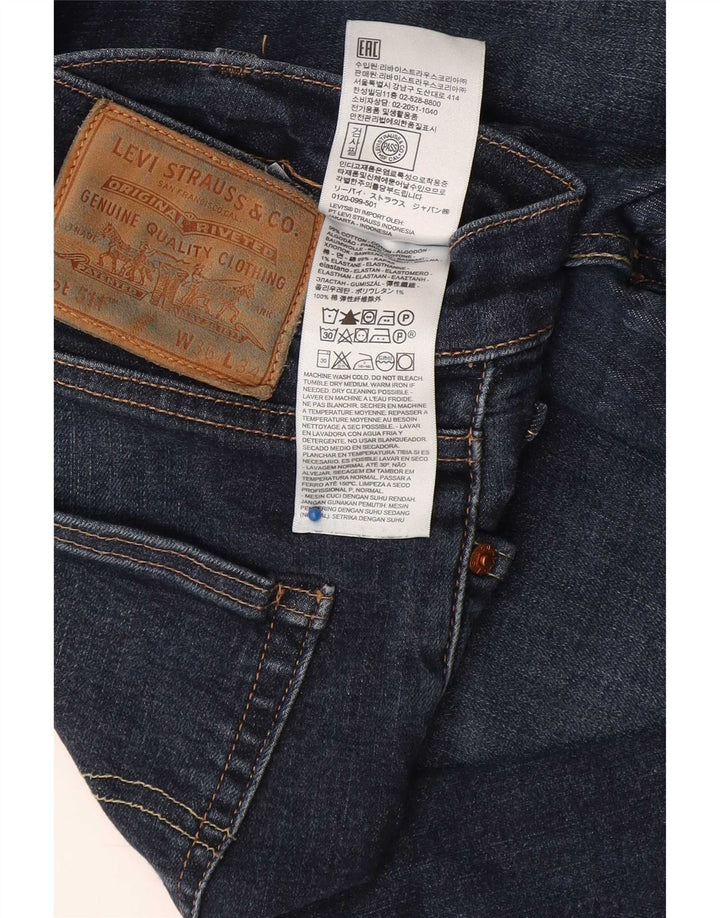 Blugi pentru bărbați Levi's 511 Slim W36 L34 Bumbac bleumarin