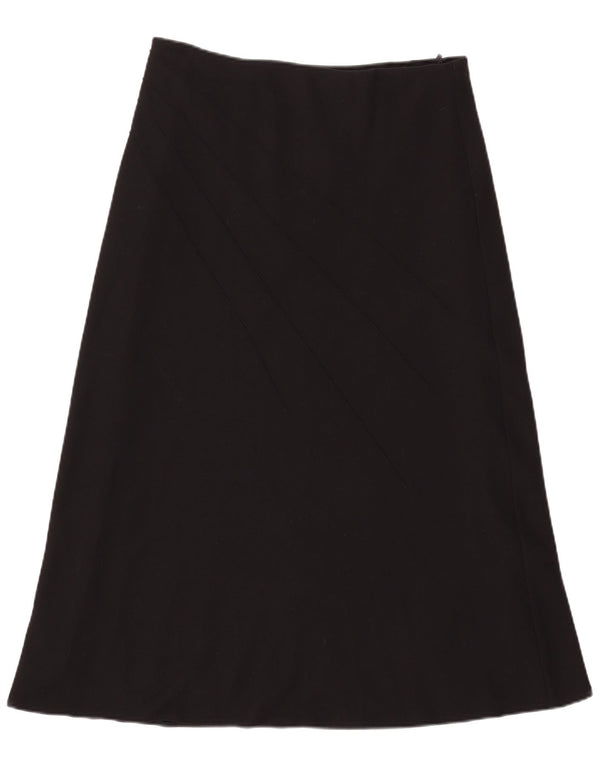 Fustă A-Line pentru femei Marks & Spencer UK 16 Large W33 Poliester negru