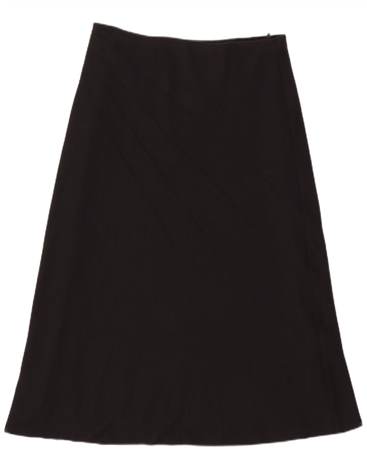 Fustă A-Line pentru femei Marks & Spencer UK 16 Large W33 Poliester negru