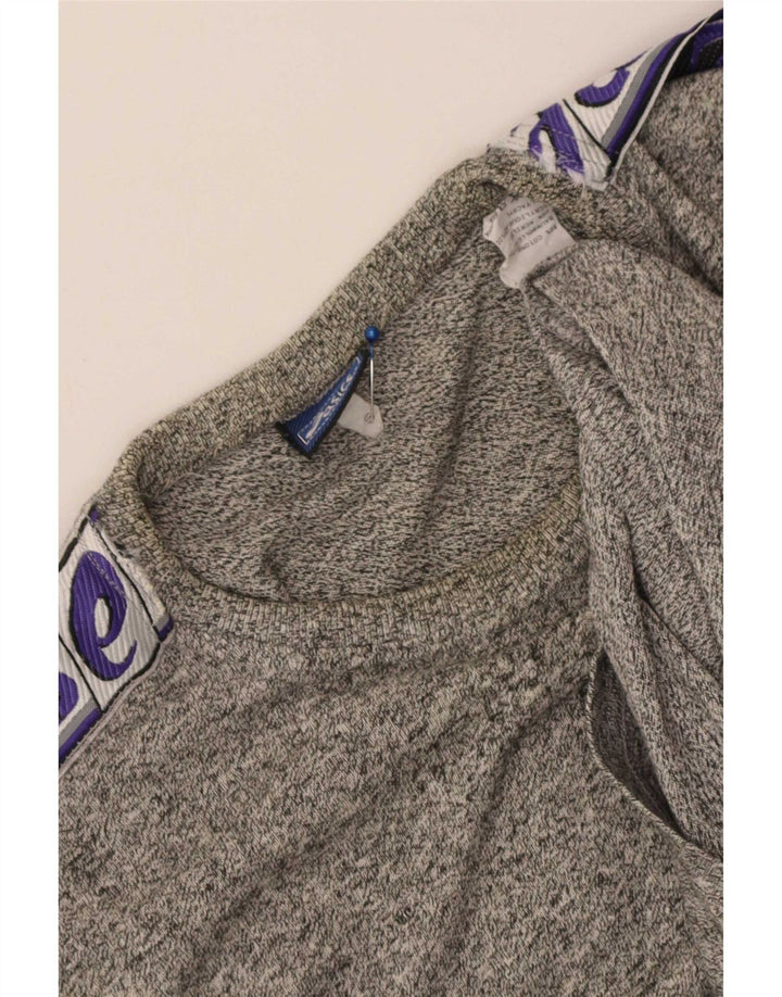 Tricou grafic Asics pentru bărbați Top mic, gri, bumbac cu pete