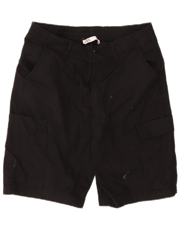 Pantaloni scurți cargo pentru bărbați Zara EU 42 Large W32 Negru