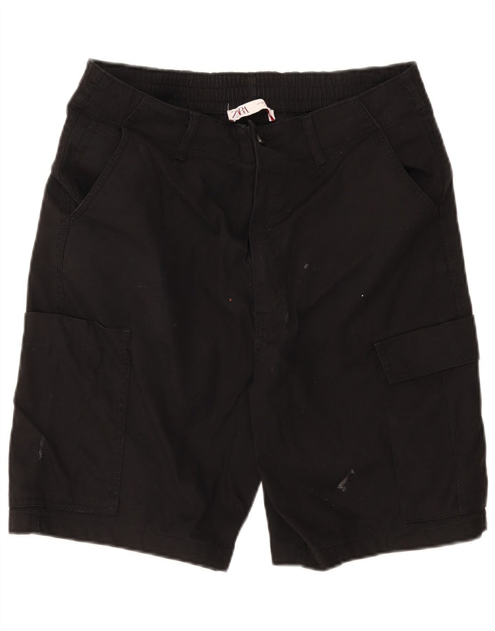 Pantaloni scurți cargo pentru bărbați Zara EU 42 Large W32 Negru