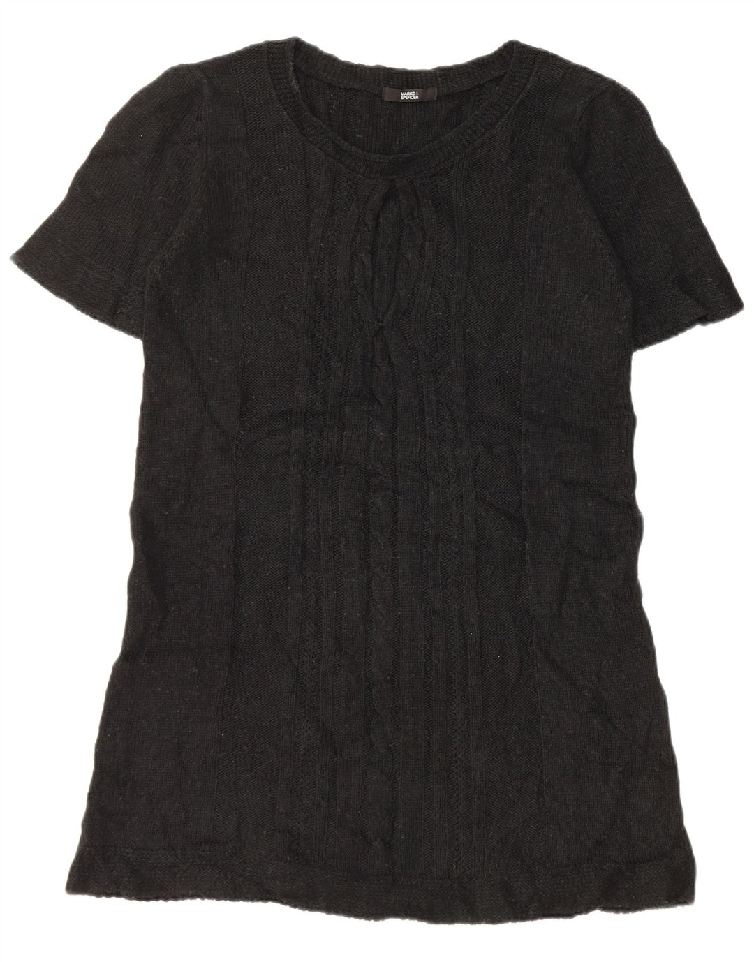 Rochie pulover pentru femei Marks & Spencer UK 14 Medium Black Acrilic