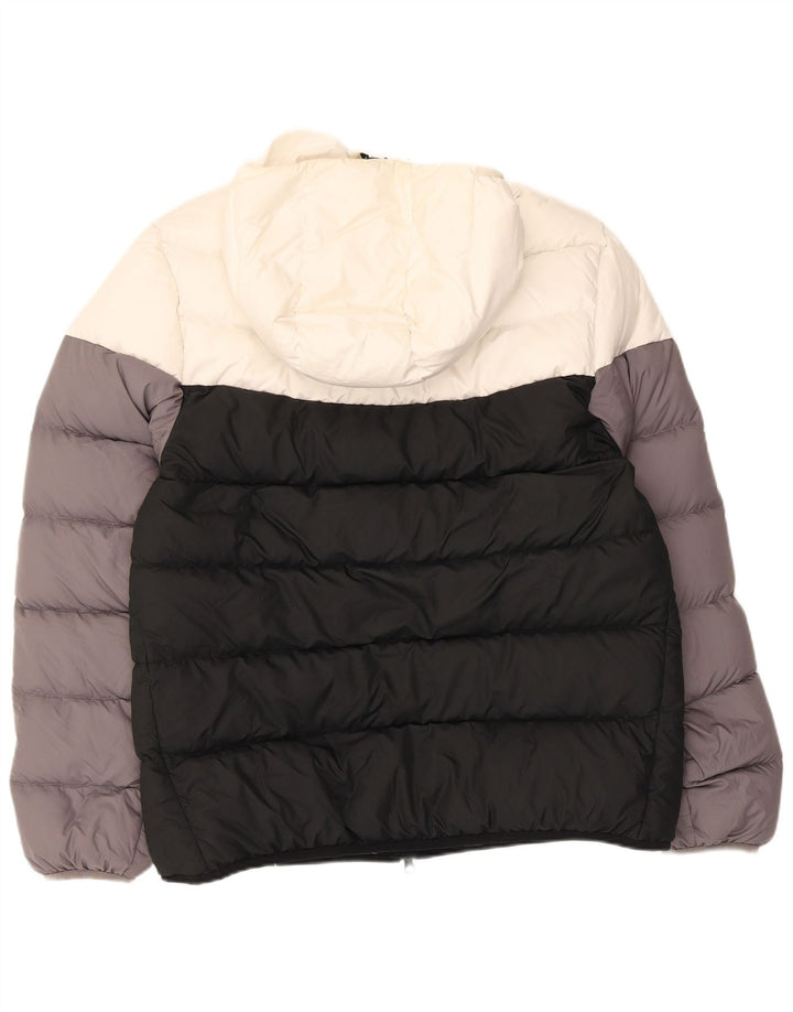 Jachetă căptușită cu glugă pentru bărbați Nike UK 40, mare, negru, colorblock