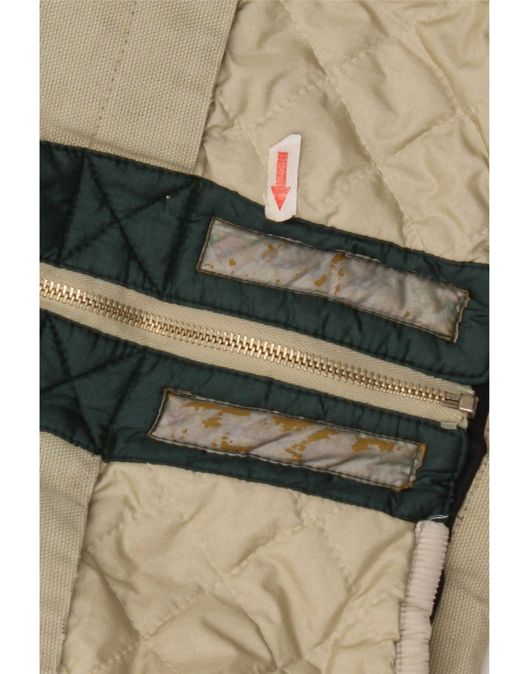 Bomber vintage pentru bărbați UK 42 XL Bej Colorblock