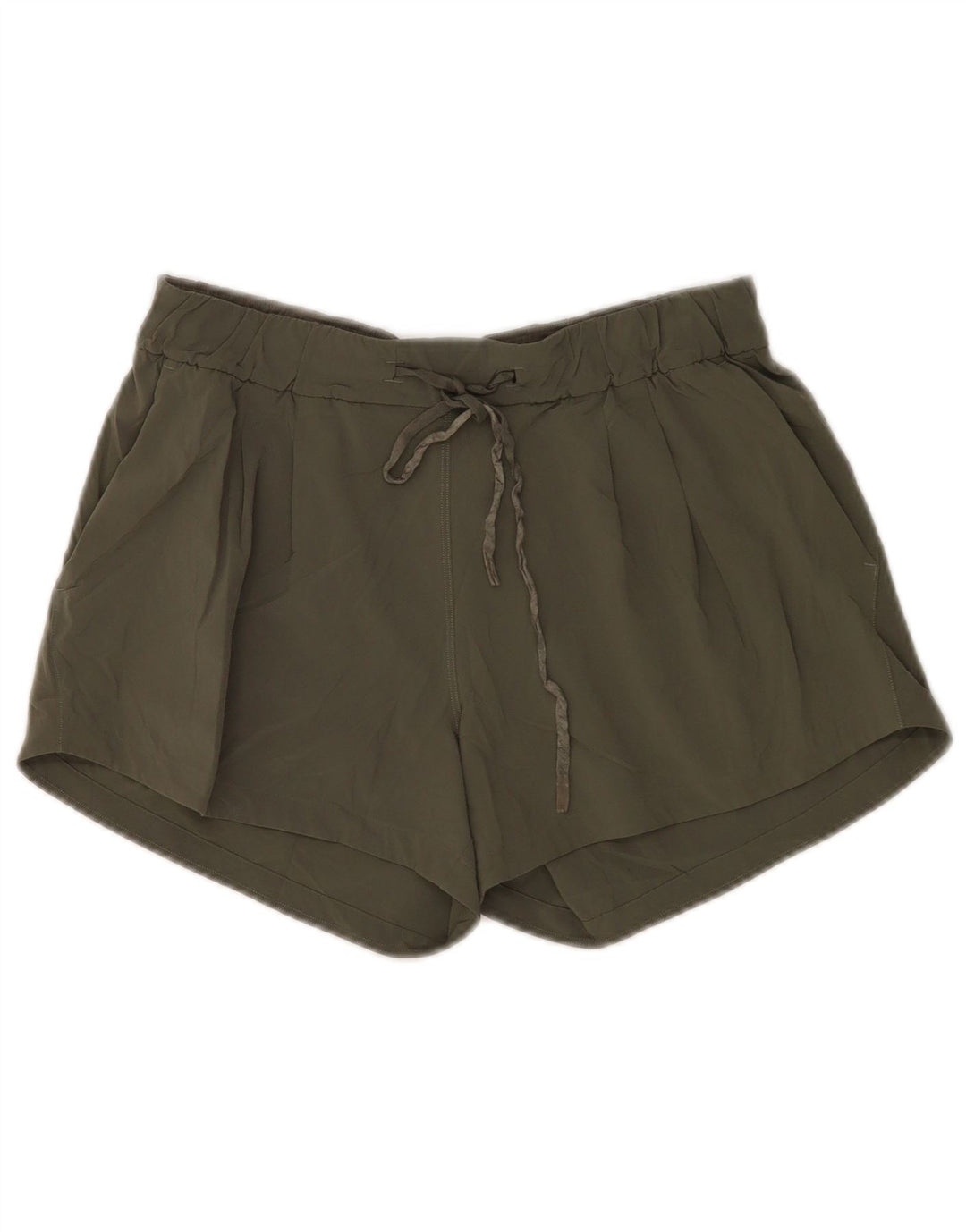 Lululemon Pantaloni scurti sport pentru femei US 6 Medium Kaki Poliester