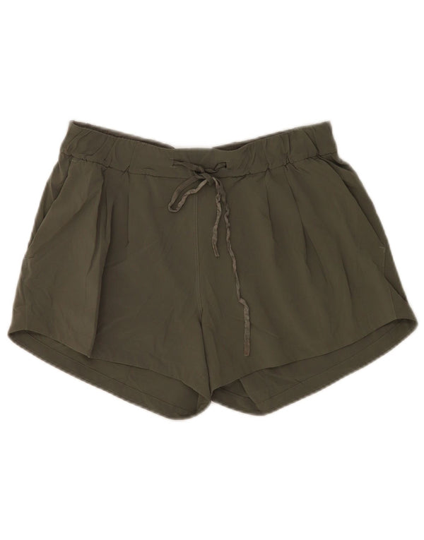 Lululemon Pantaloni scurti sport pentru femei US 6 Medium Kaki Poliester