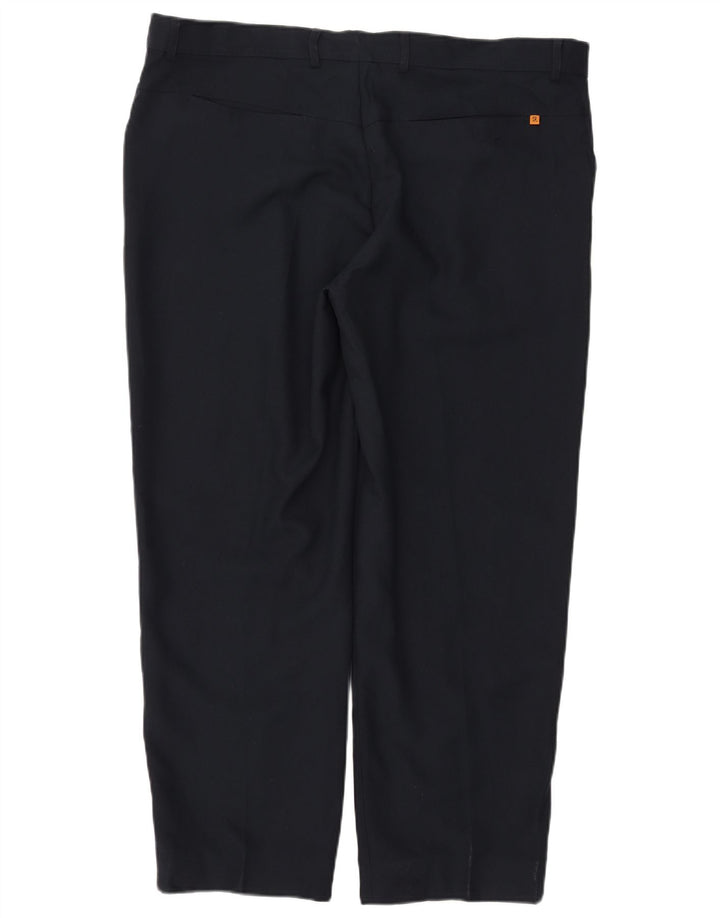 Pantaloni casual drepti pentru bărbați Farah L42 L31 Poliester bleumarin