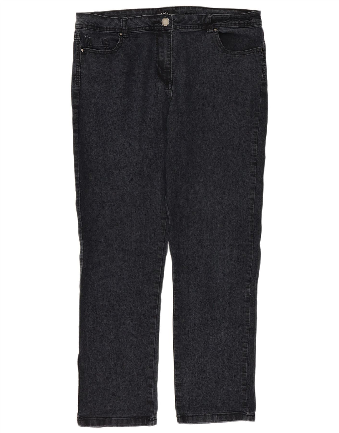 Blugi drepti pentru femei M&Co UK 16 Large W36 L30 Gri