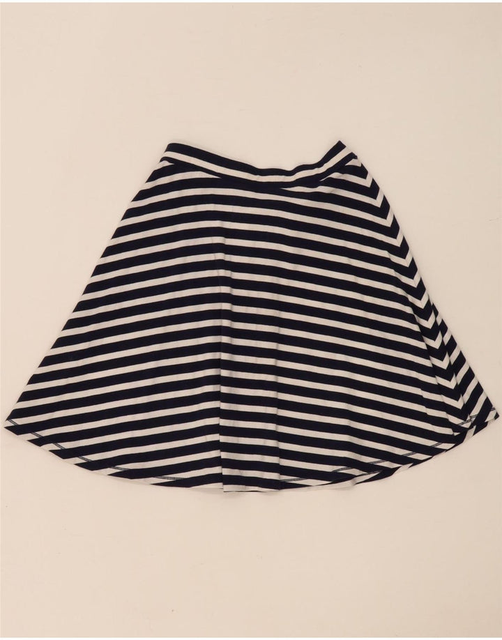 Fusta A-Line pentru femei Superdry Medium W28 Bleumarin, bumbac cu dungi