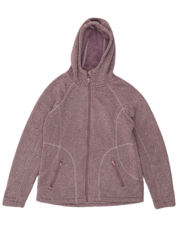 Mountain Warehouse Pulover cu capota cu fermoar pentru femei UK 10 Small Purple Flecked