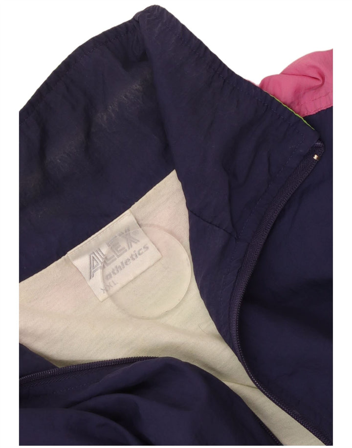 ALEX ATHLETICS Jachetă de trening pentru bărbați, 2XL, albastru bleumarin, bloc de culoare