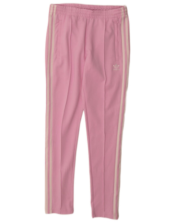Pantaloni de trening Adidas pentru femei UK 8/10 Bumbac roz mic