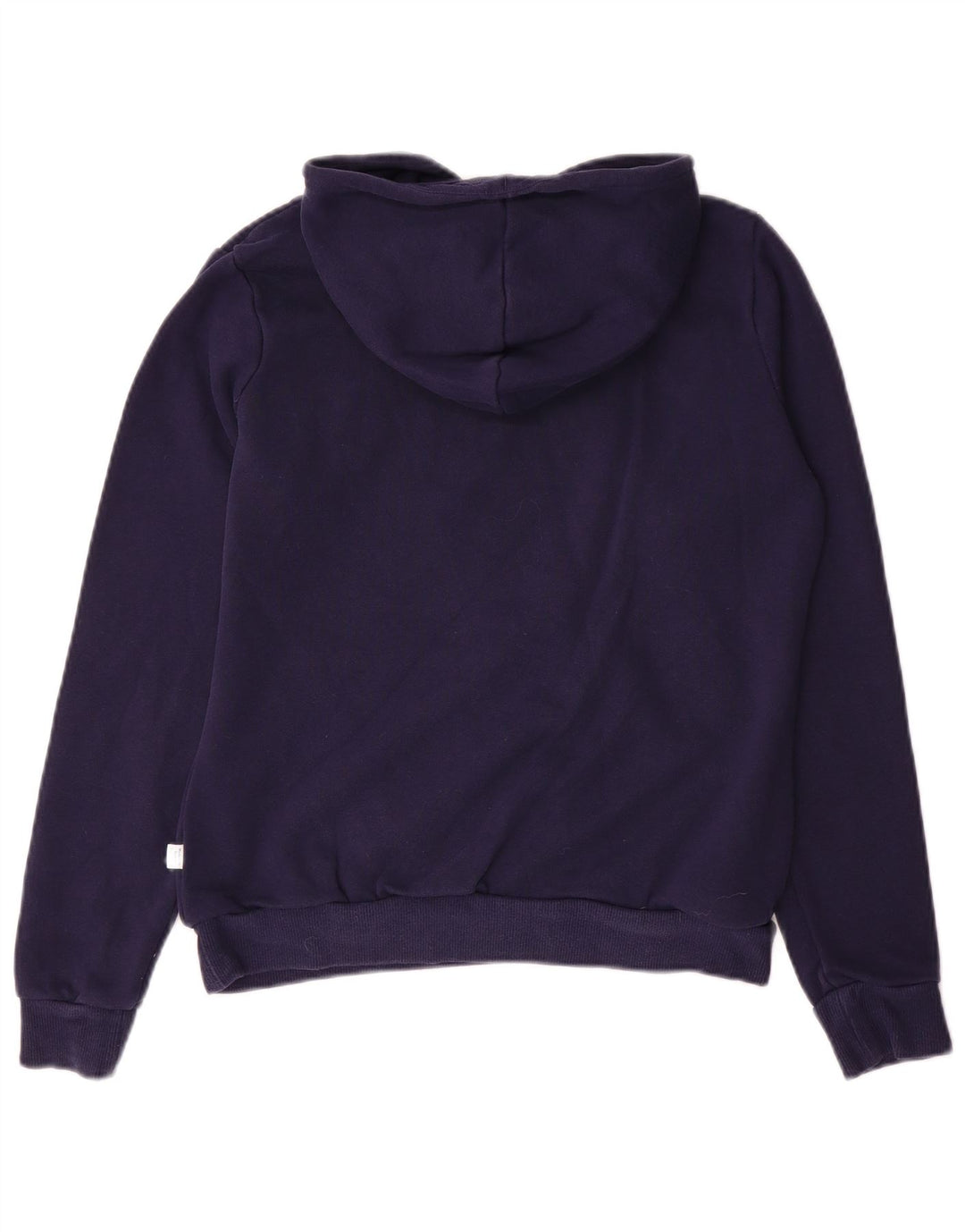 Pulover cu glugă grafic PUMA pentru femei UK 12 Poliester mediu albastru bleumarin