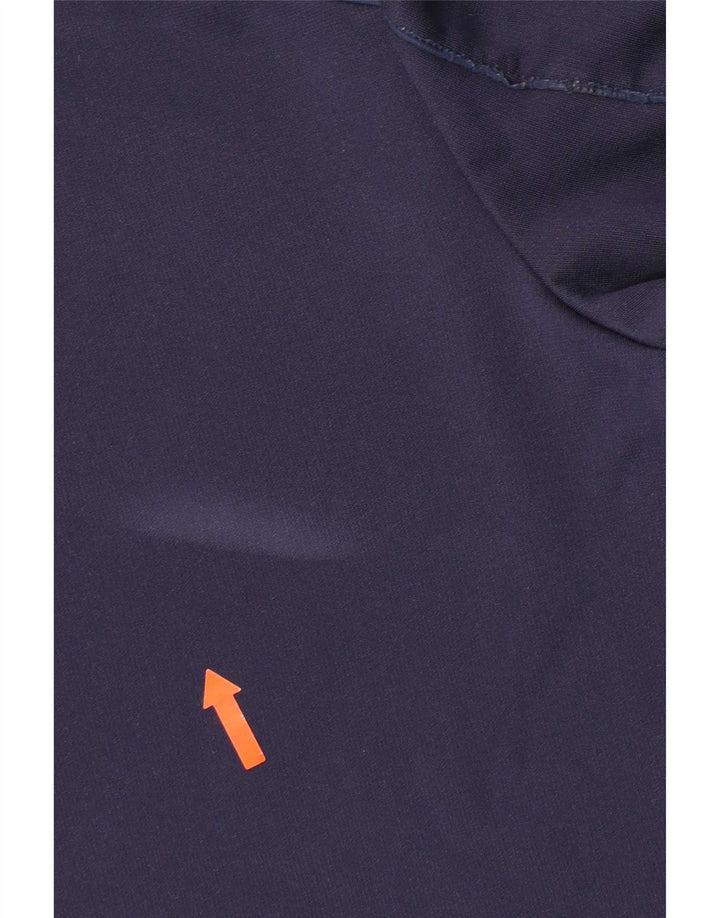 Hanorac pentru bărbați Lyle & Scott Pulover mare din poliester bleumarin