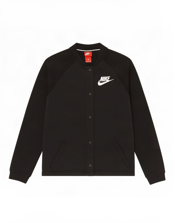 Jachetă de top pentru trening grafic Nike pentru femei UK 10 Small Black