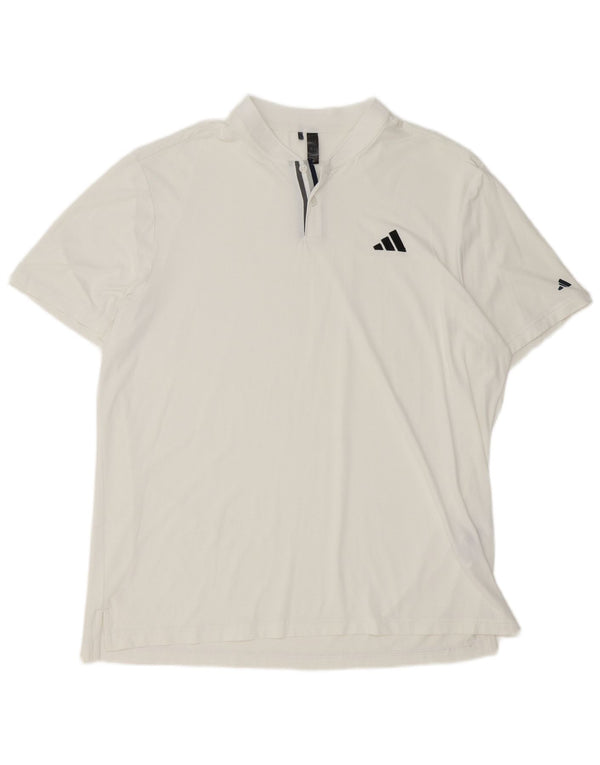 Tricou polo pentru bărbați Adidas XL poliester alb