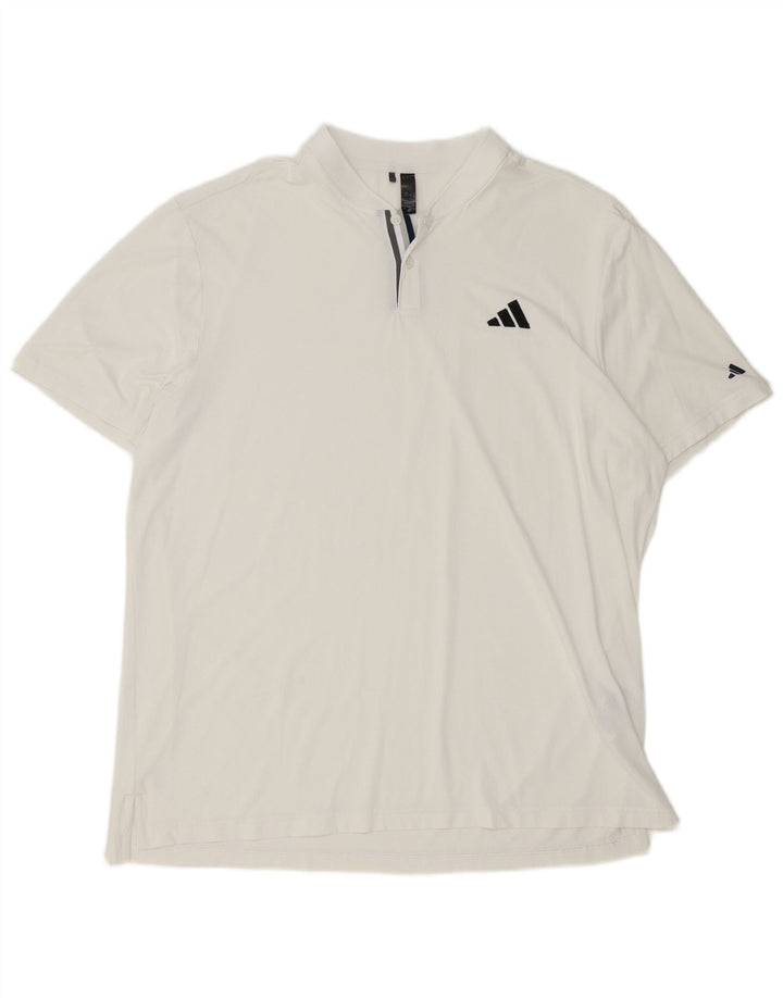 Tricou polo pentru bărbați Adidas XL poliester alb