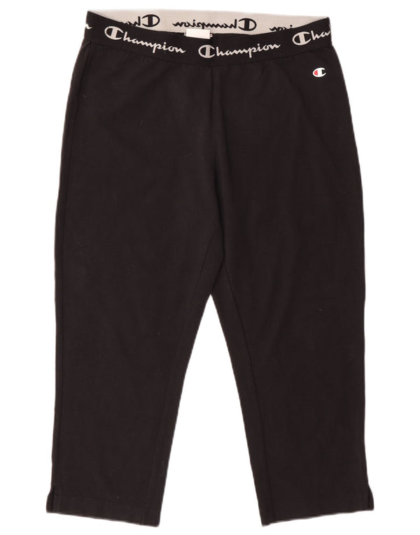 Pantaloni de trening Capri Graphic pentru femei Champion UK 16 Large Black