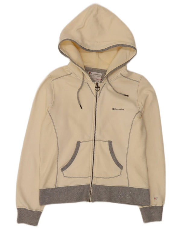 Pulover pentru femei Champion Heritage Classics cu fermoar cu glugă UK 10 Small Yellow