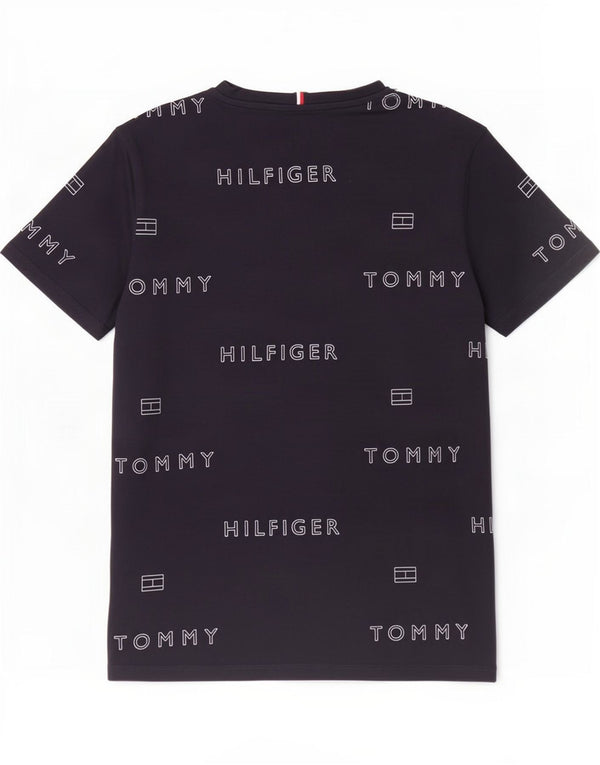 Tricou grafic Tommy Hilfiger pentru băieți Top 15-16 ani bumbac bleumarin