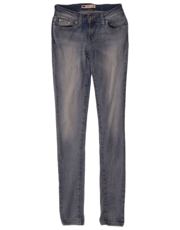 Jeans skinny Levi's pentru femei L25 L32, bumbac albastru