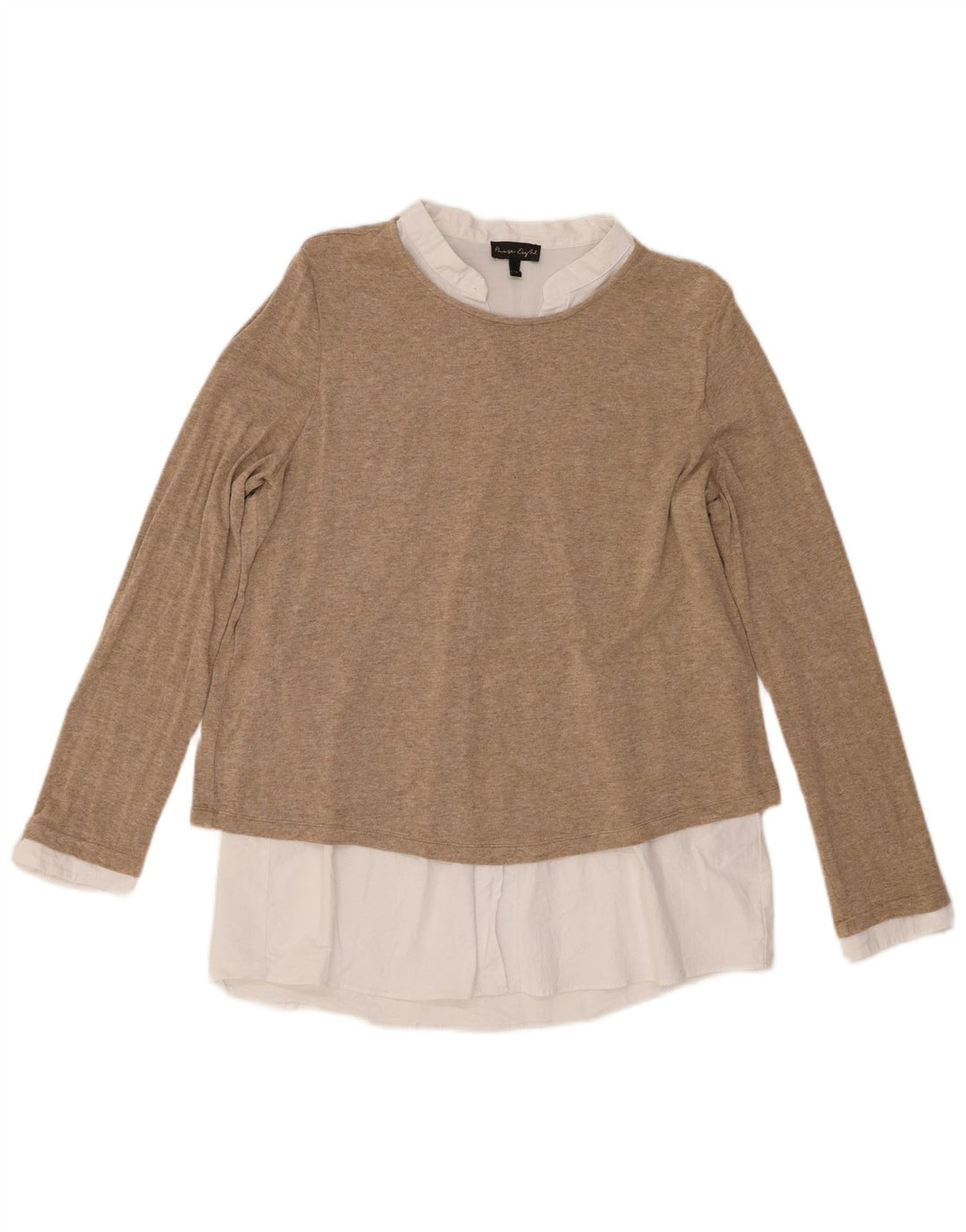 Phase Eight Tunic Top pentru femei UK 16 Maro mare, viscoză, bloc de culoare