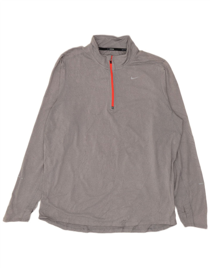 Trening pentru bărbați Dri Fit Pullover Pullover Top mare din poliester gri