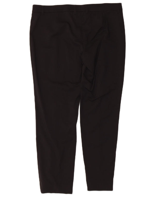 Burberry Pantaloni casual subțiri cu talie joasă pentru femei UK 12 Medium W36 L27 Negru