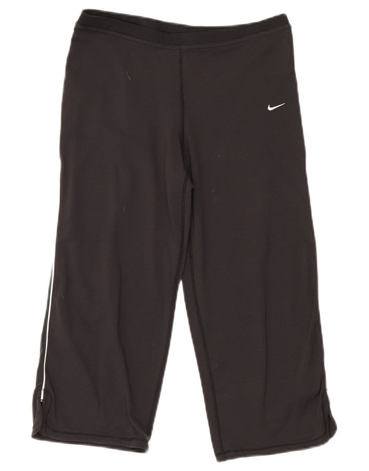 Leggings Capri Nike pentru femei Marea Britanie 8/10 Nylon negru mic