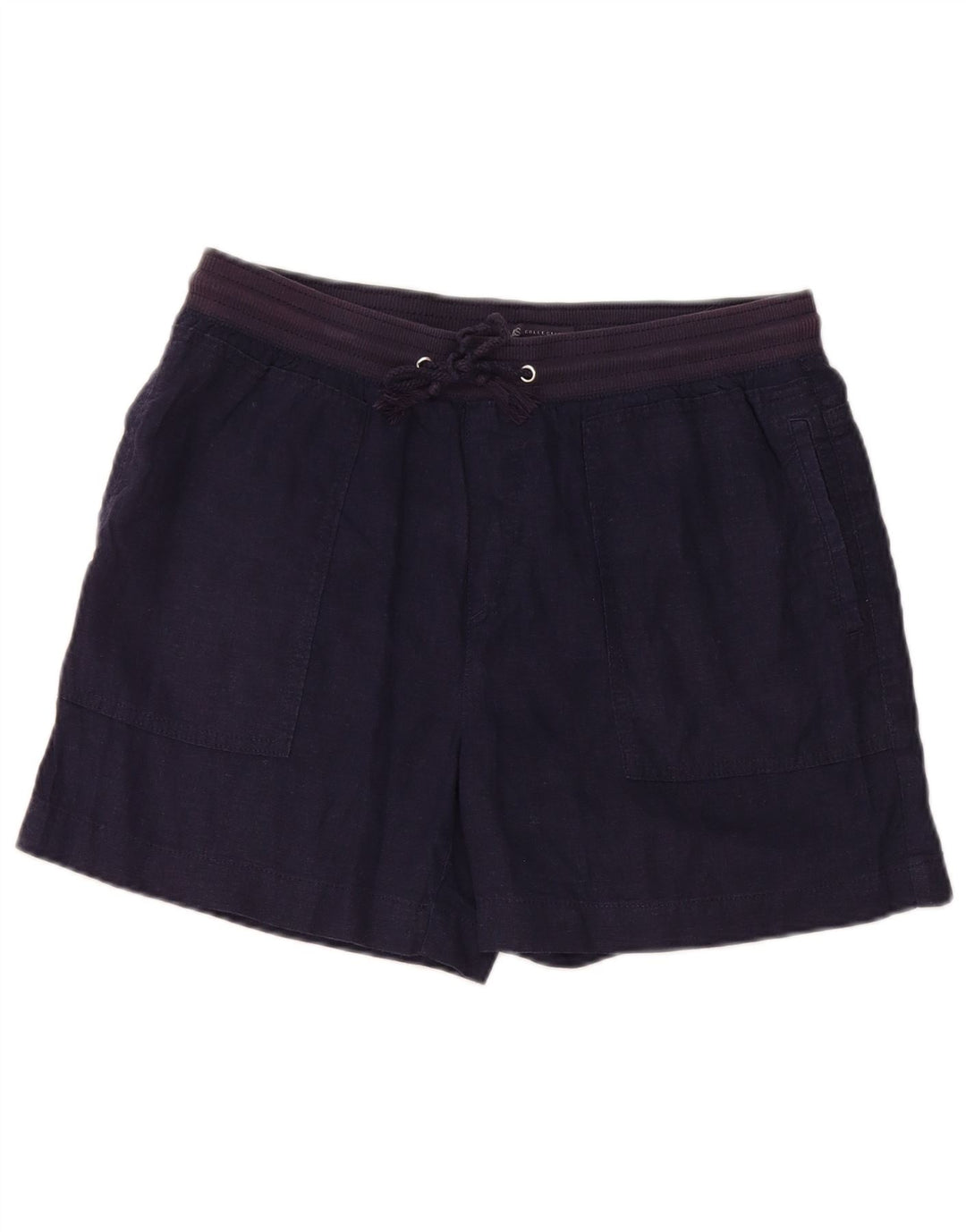 Pantaloni scurți chino pentru femei Marks & Spencer UK 12 Medium W32 Lenj albastru bleumarin