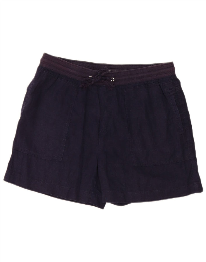 Pantaloni scurți chino pentru femei Marks & Spencer UK 12 Medium W32 Lenj albastru bleumarin